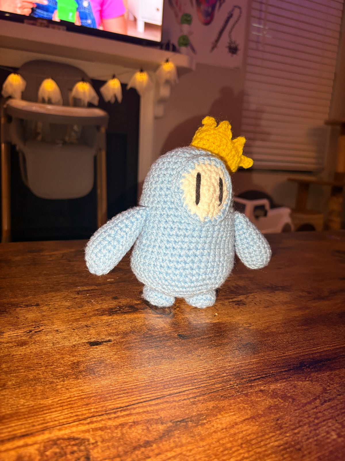 Blue fall guys character