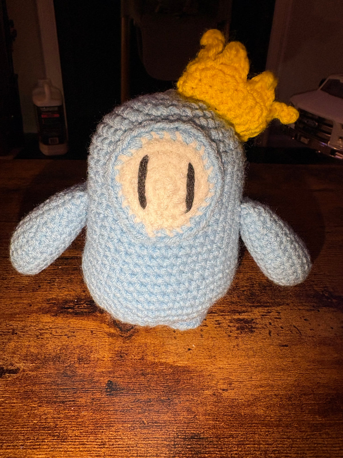 Blue fall guys character